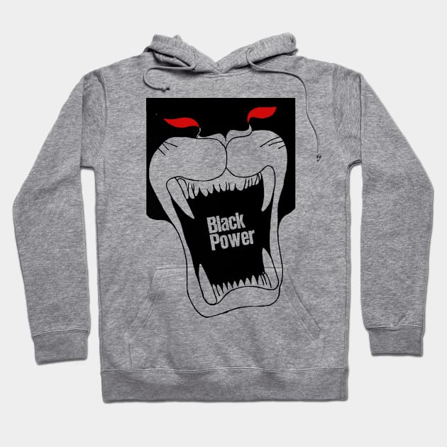 BLACK POWER! Black Panther Design Hoodie by DankFutura